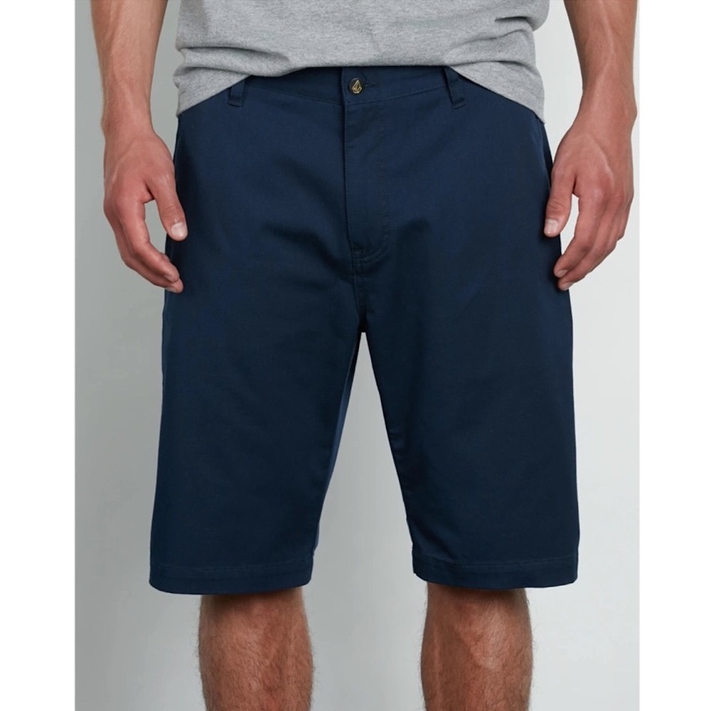 Volcom Vmonty Men’s Modern Fit Skater Shorts Navy Size 30